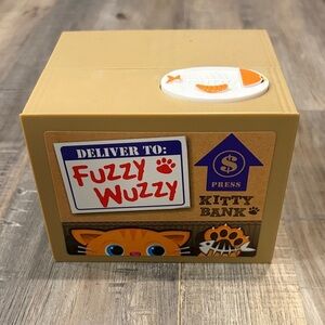 Kitty cat interactive coin bank see video!